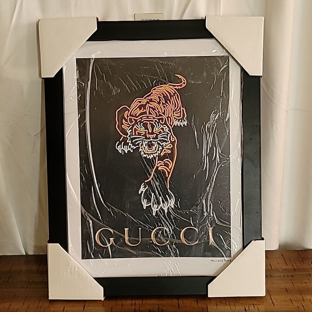 Fairchild Paris Gucci Print Framed Wall Art